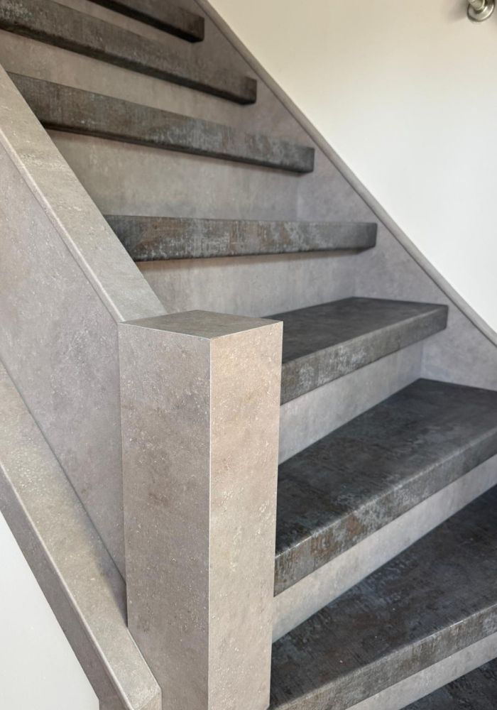 Betonlook trappen Bluesteel