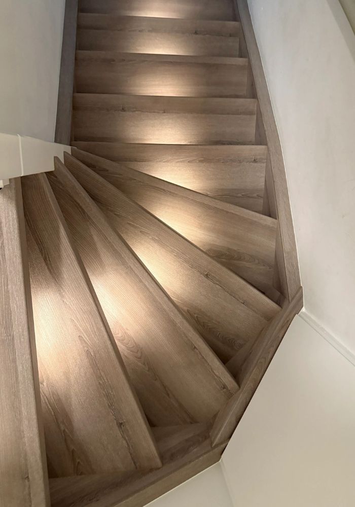 Houtlook trappen Mooreiche
