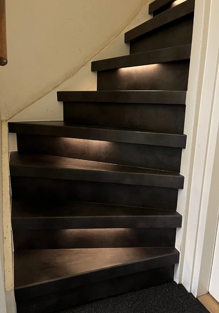 Betonlook trappen Black