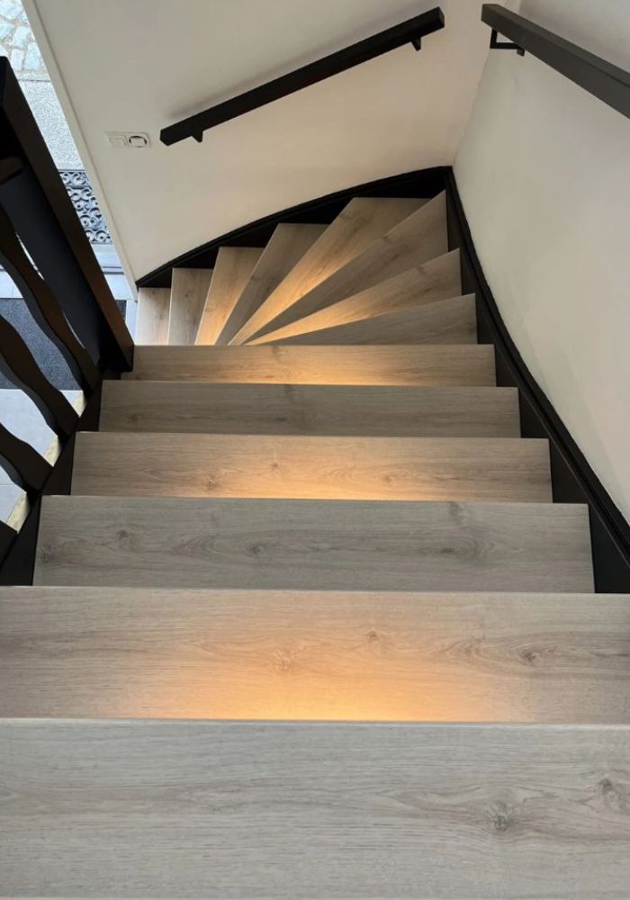 Houtlook trappen Gebleekt eiken
