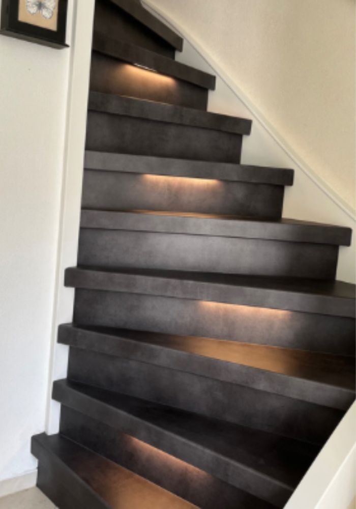 Betonlook trappen Black