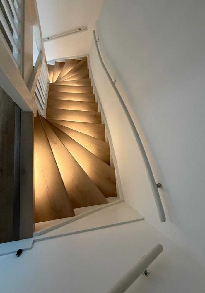 Houtlook trappen Gebleekt eiken