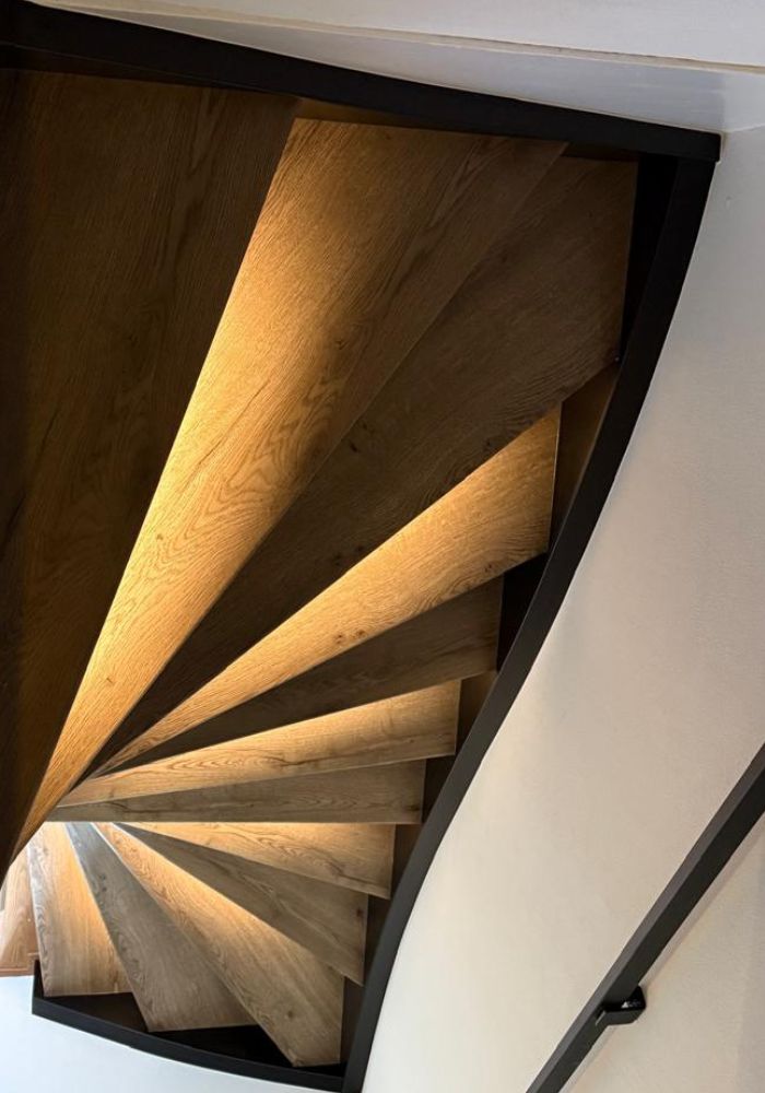 Houtlook trappen Kasteel eiken