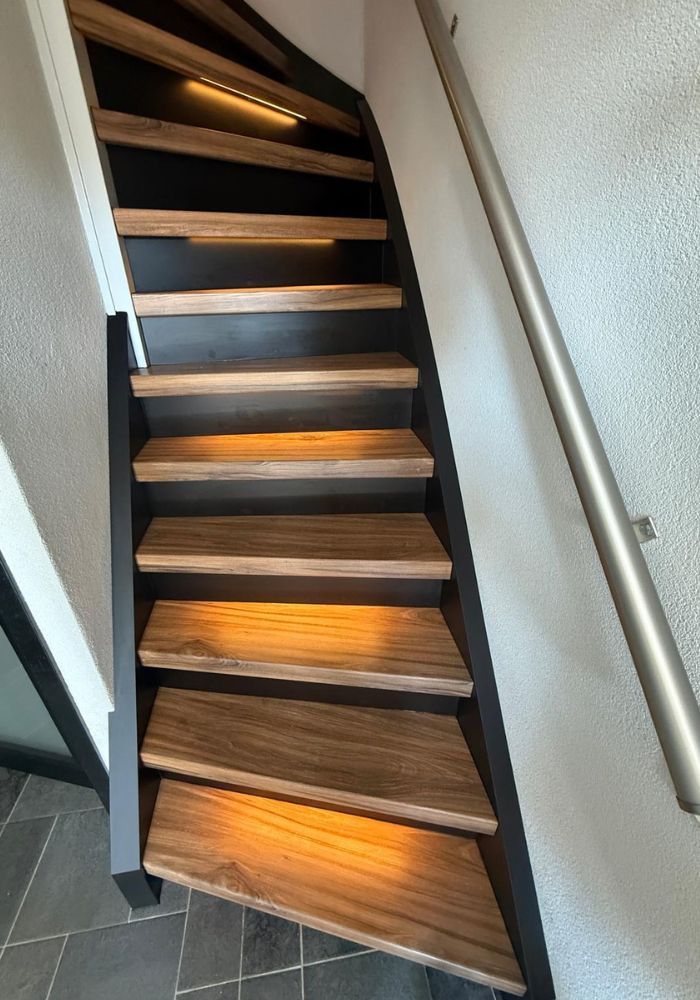 Houtlook trappen Macchiato