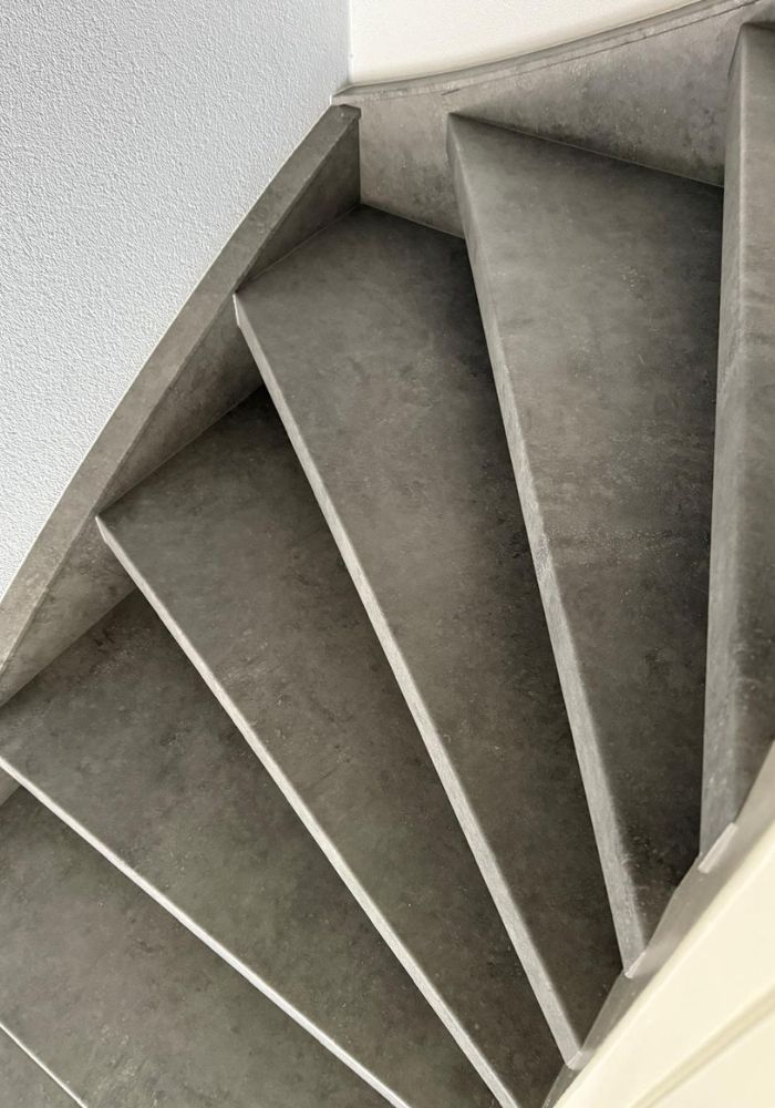 Betonlook trappen Beton HPL