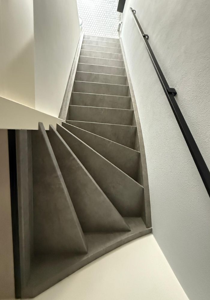 Betonlook trappen Beton HPL