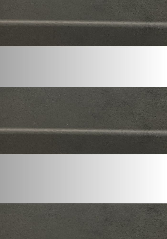 K-Stairs Collectie 42 Beton antraciet geborsteld stootbord wit