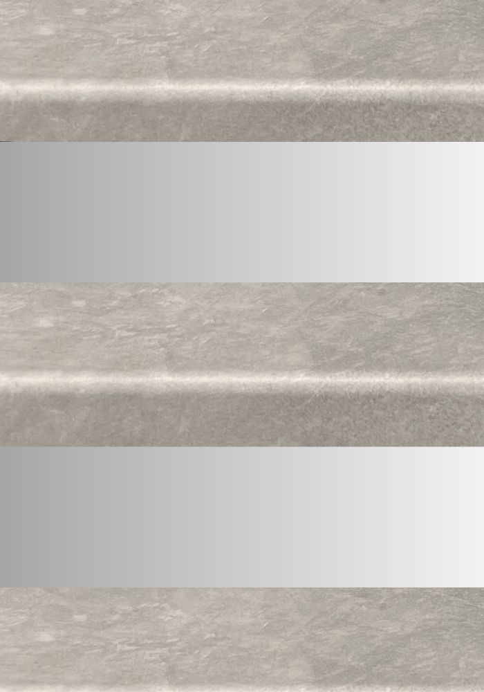 K-Stairs Collectie 34 Beton lichtgrijs gepolijst stootbord wit