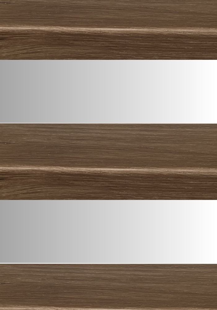 K-Stairs Collectie 27 Duero eiken Koffiebruin stootbord wit