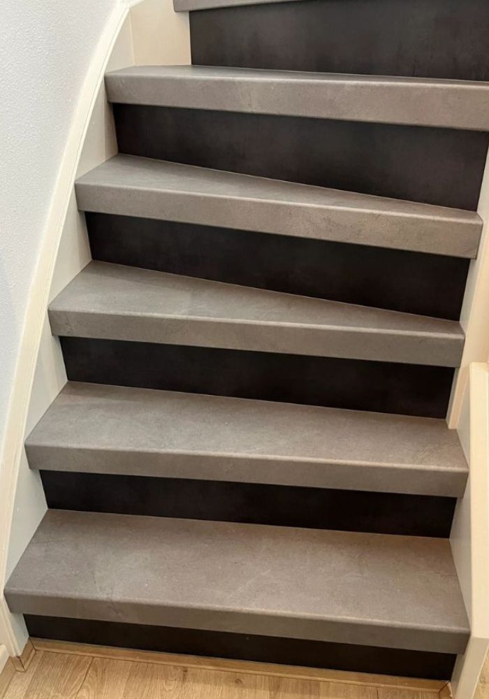Betonlook trappen Cement grey