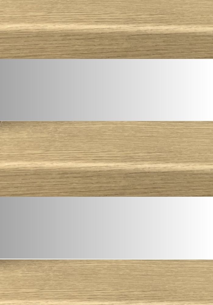 K-Stairs Collectie 10 Segure eiken beigebruin stootbord wit