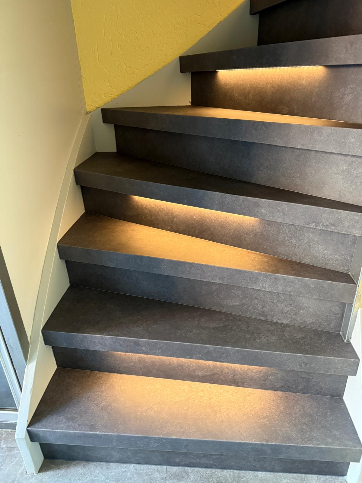 Betonlook trappen Rock antraciet
