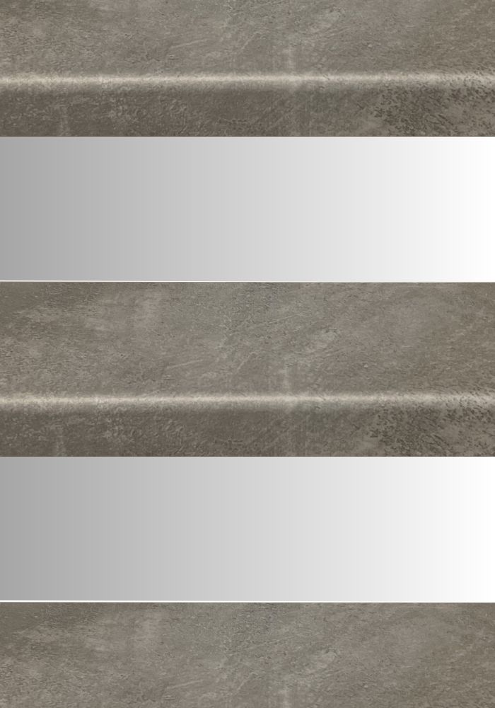 K-Stairs Collectie 38 Beton grijs gepolijst stootbord wit